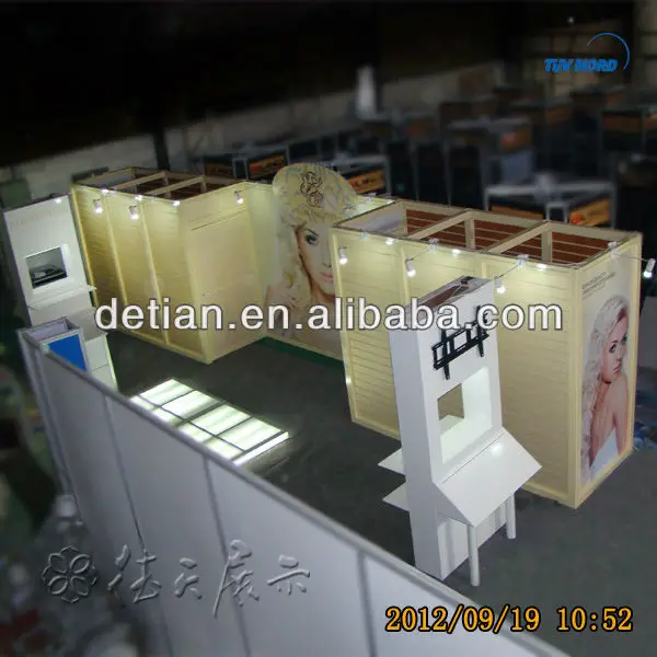 modular cosmetic exhibition booth stand made in shanghai and