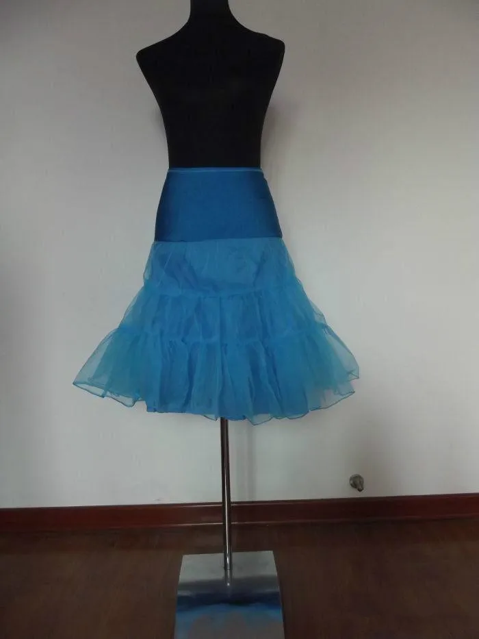 2015 Wholesale -26" 50s Retro Underskirt Swing Vintage Petticoat Fancy Net Skirt Rockabilly Tutu (4 Colores To Choose) J