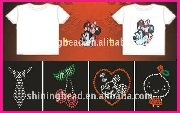 new design woman wholesale tshirt custom hotfix motif