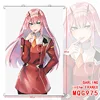 Anime Darling in the franxx Wall Scroll Printed Painting Home Decor Japanese Cartoon Decoration Wall Poster