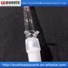 Corrosion resisting quartz glass screwed conduit lining