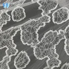 100% nylon Voile Lace Cloth And Dress Organza Dry Lace Fabric
