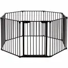 8 panels foldable metal baby playpen baby enclosure baby safety barrier pets safety gate fireplace safety fence