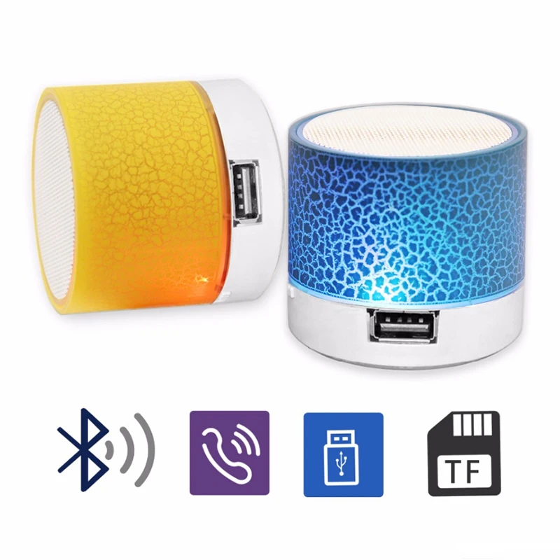 Wholesale New product portable subwoofer S10 Wireless Speaker car handsfree mini bluetooth loud speaker with led light - ANKUX.COM
