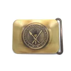 Custom Logo Engraved Superhero Metal Coat H Shape Belt Buckle