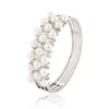 51051Xuping Fashion white pearl women bangle; italian customn inlayed stones jewelry
