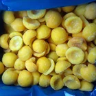 Frozen IQF yellow peach halves and dices