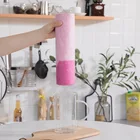 kitchen cleaning cloth nonwoven fabric cellulose dishcloth household cleaning pink coconut shell dishcloth