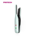 PRITECH Ceramic Coating USB Rechargeable cordless Portable 2 In 1 Hair Straightener Curler