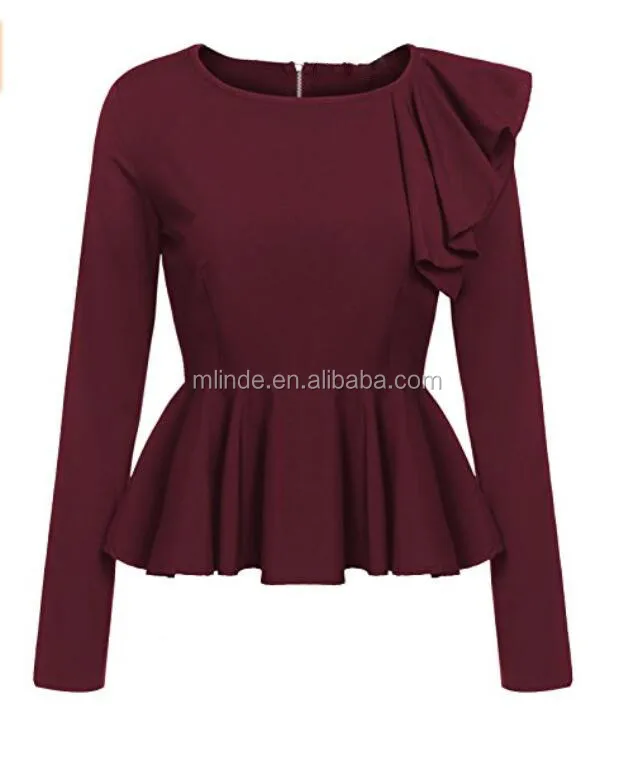 peplum office tops