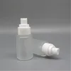 Best selling 100ml frosted clear glass serum bottle with pump china wholesale