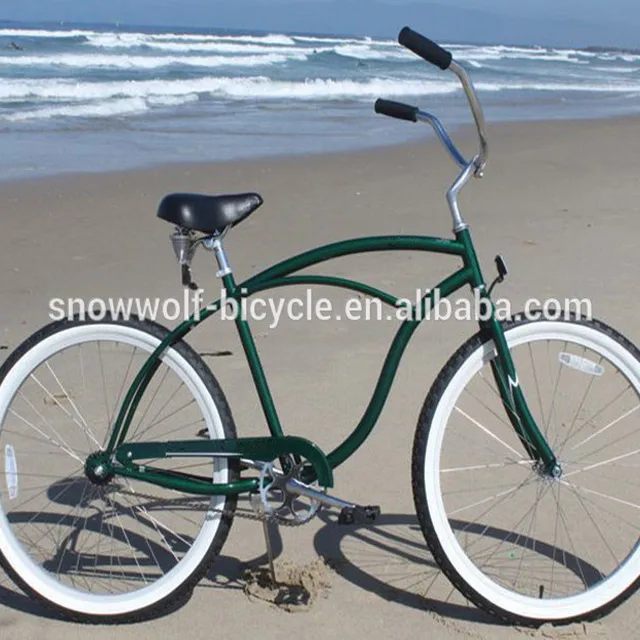 vintage single speed beach cruiser bike unisex beach bike pedal