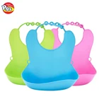 Soft and Comfortable Waterproof Baby Silicone Bib