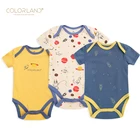 Aliexpress Top Selling 3 pcs Pack Sleeveless 100% Cotton Baby Boy Girl Baby Romper Clothes from 0 to 12 M