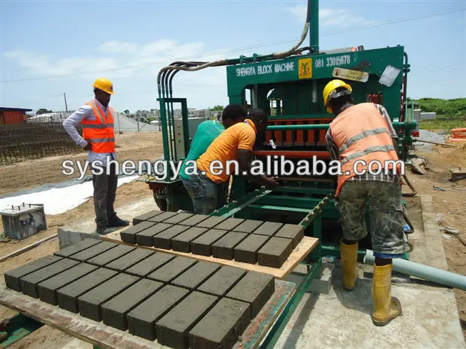QT520 cement block machine interlocking paving blocks concrete block
