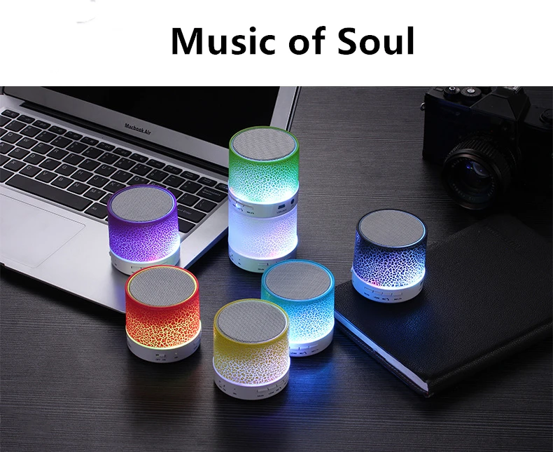 Wholesale portable subwoofer S10 Wireless Speaker car handsfree mini blue tooth loud speaker with led light - ANKUX.COM