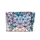 fashion waterproof leather raindrop handbags geometric chain shoulder crossbody messenger bag for women
