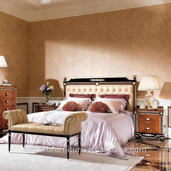 Royal Luxury Elegant Bed Fram Gold Leaf Wood Carved Bedroom Furniture Buy Elegant Bed Frame Bedroom Furniture Royal Luxury Bedroom Furniture Gold