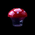 75ml PP mini disposable plastic clear jelly cup with mushroom shape lid