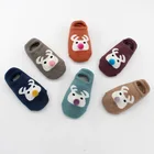 JY371 solid baby ankle socks anti slip floor socks for baby