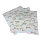 Pink Greaseproof paper waterproof food grade custom printed Butcher paper margarine butter