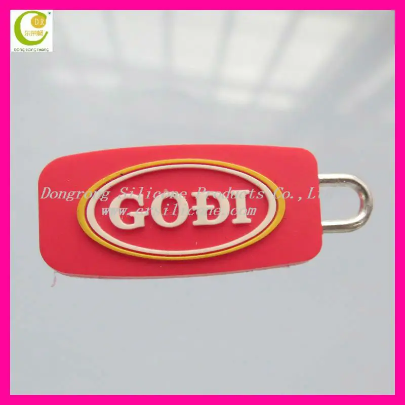High Quality Rubber Zipper Puller Rubber Zip Pull Silicon Pull