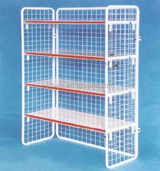 small metal storage shelves