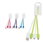 OEM Originality 4-In-1 Multi Colorful USB Charge Cable With Best Offer Big Ring USB Hub Cable For Smartphone Charger