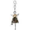 Lovely Angel wings Princess Dress Doll Keychain Girl Car Bag Key Chain Pendant Fairy Statement