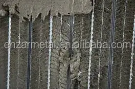 0.3mm thickness 610x2400mm metal galvanized plate expanded high rib lath mesh for building
