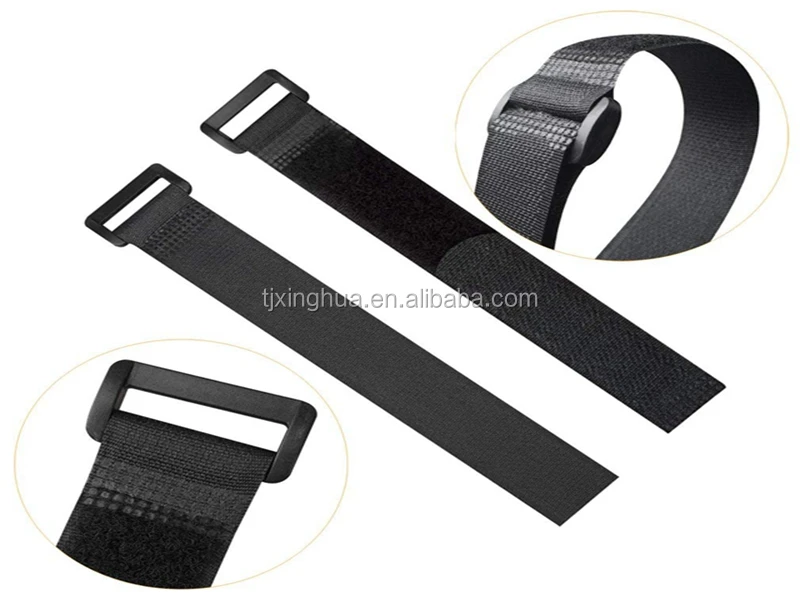 Customized 100 Nylon Hook And Loop Cable Tie With Buckle Buy Nylon