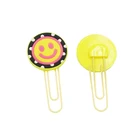 Wholesale high quality customizable soft pvc smiley paper clip