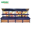 supermarket grocery store Single sided wall shelf fruit and vegetable display