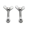 Stainless steel eye bolt with wing nut