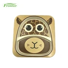 Custom Biodegradable Giraffe Pattern Colorful Bamboo Fiber Tableware Set
