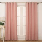 2019 New design fabric pink girl fancy living room curtains for flat window