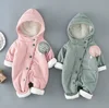 Wholesale good quality baby infant wear warm romper for 2017 winter