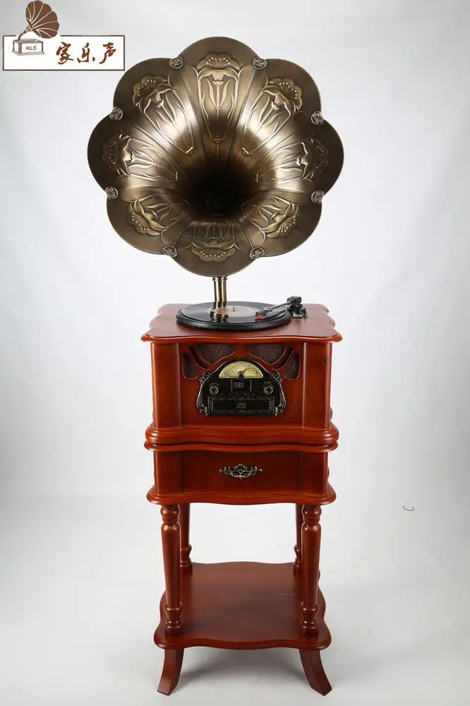 Kellogg acoustic phonograph record player manufacturer vinyl machine retro wooden crafts national shipping