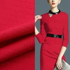 Cheap red african 180gsm 100 polyester jacquard children clothing fabric spandex fabric