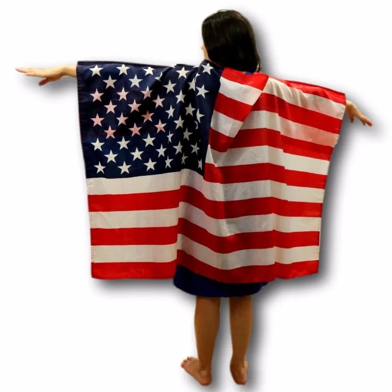 High Quality Printed Type Custom Polyester Sport Game Flag Cape