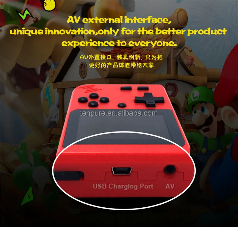Wholesale Portable Handheld Mini Classic Video Game Console Retro Bit 400 in 1 Kids And Family Games Console