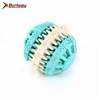 Manufacturer eco trump feisty latex pet toy hollow rubber ball 9mm with hole for dog