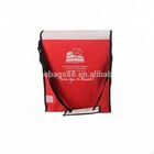 Hot sale red durable portable long handle messenger bag non woven shoulder postman bag