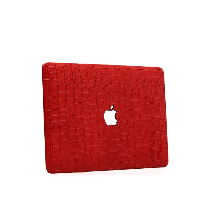 Hot products for Macbook case high quality embossed crocodile leather laptop case_7