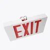American standard red green rechargeable lights led emergency warning light fire safety exit sign board with battery backup