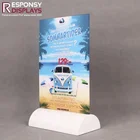 Customized poster or menu display wood and acrylic sign holder