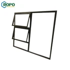 AWA Glass Interior Storm White Powder Coating Frame Aluminum Windows
