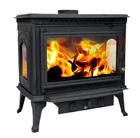 indoor old freestanding wood burning fireplace, metal wood burning fireplace