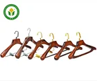 Multi function hotel clothes rack coat rack wooden hangers
