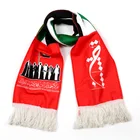 World cup polyester printing woven football fan scarf albanian scarf crochet scarf pattern
